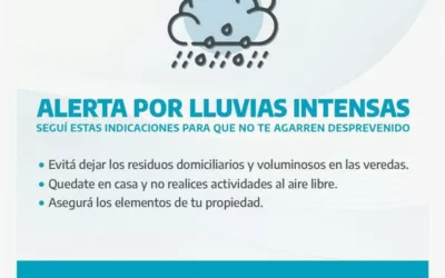 ALERTA POR LLUVIAS EN RIO GRANDE: EVITE ACTIVIDADES AL AIRE LIBRE