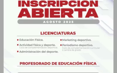 SIGUEN ABIERTAS LAS INSCRIPCIONES PARA EL PROFESORADO DE EDUCACIÓN FÍSICA Y LAS NUEVAS CARRERAS DE IURP